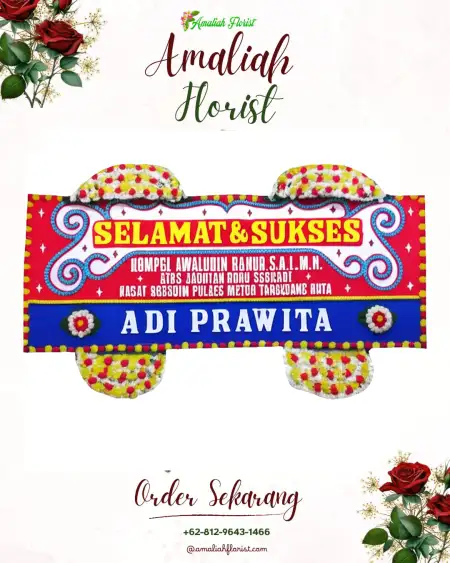 Papan Bunga Ucapan Selamat Citenjo